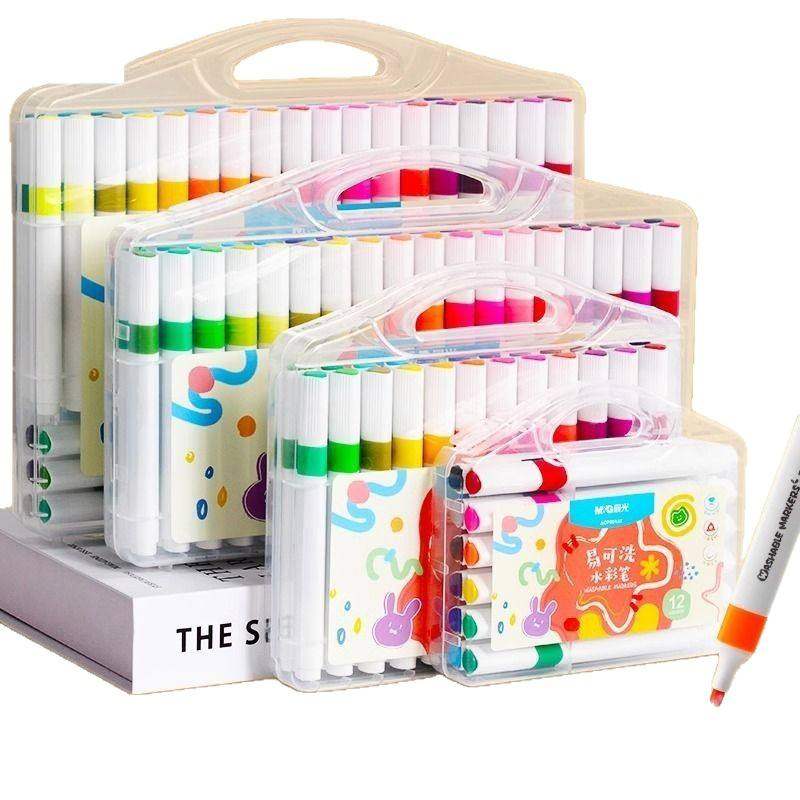 新款 可洗荧光笔儿童水彩笔不脏手幼儿园小学生24色36色绘画笔,文具电教/文化用品/商务用品,水粉/水彩/油画专用笔,淘宝优惠券,粉丝福利购,淘宝优惠卷