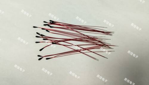 NTC热敏电阻1%漆包小黑头MF52B B值3950 3435 100k 60mm