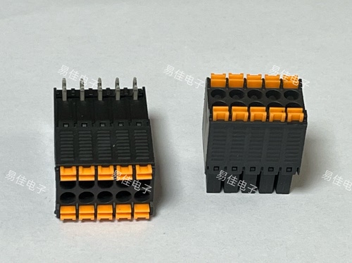 15EDGKNH KF2EDGKS 3.5双层弹簧插拨式PCB接线端子2EDGSR黑色端子
