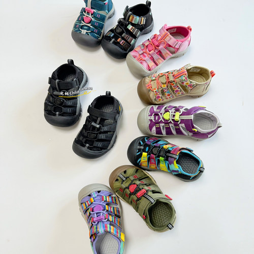 日本科恩儿童包脚粘扣凉鞋