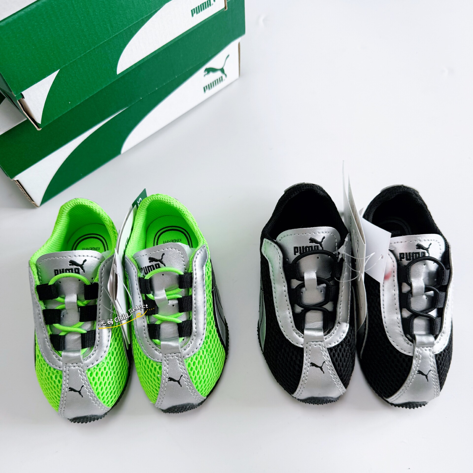 现货 韩国Puma h-street彪马网面机车鞋儿童鞋春夏网面轻便运动鞋