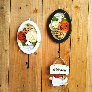 北欧服装店木制装饰挂钩玄关挂衣架卧室创意简约墙上衣帽钩架壁挂