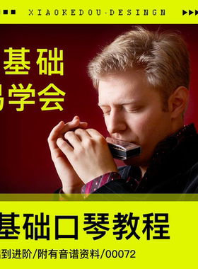 自学口琴高清视频教程0基础教学培训资料 10孔24孔 布鲁斯半音阶