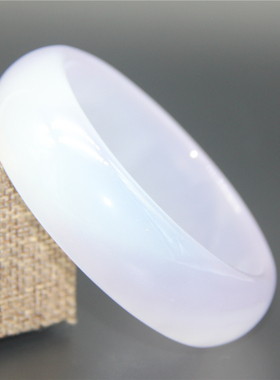 纯天然罕见紫罗兰色实物玛瑙手镯