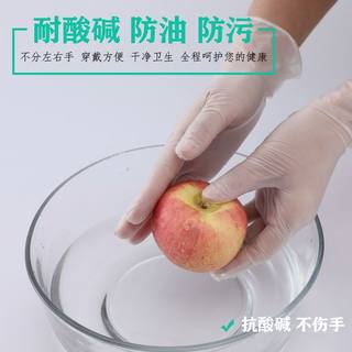 食品一次性PVC手套乳胶橡胶餐饮烘焙家务美容手术塑胶薄膜厨房用