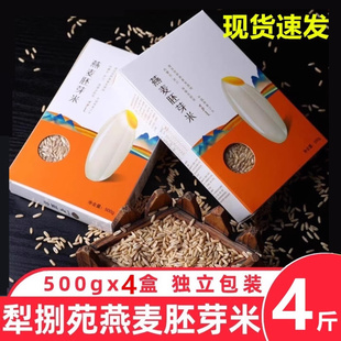 犁捌苑武川燕麦胚芽米粗粮煮粥焖饭杂粮米内蒙【500克*4盒】