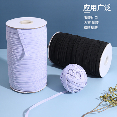 细扁松紧带高弹力进口婴儿绳裤头