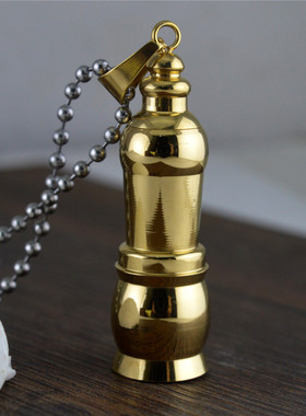 可打开结缘项坠钛钢楞严咒首饰品