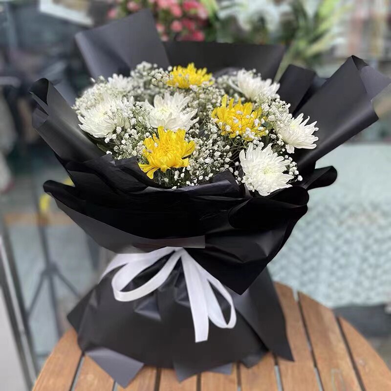 清明节扫墓祭祀缅怀菊花花束鲜花同城配送梅州市五华平远蕉岭兴宁