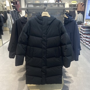 Saucony索康尼 男子休闲百搭保暖鸭绒长款连帽羽绒服 SO2250DJ03L