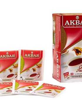 Akbar高山锡兰红茶便携茶包独立包装进口茶叶高山红茶薄荷茶