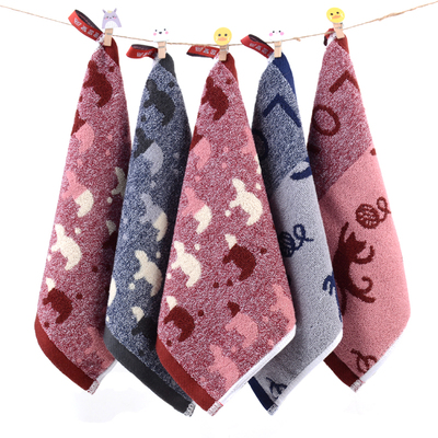 纯棉小方巾儿童卡通不掉色柔软
