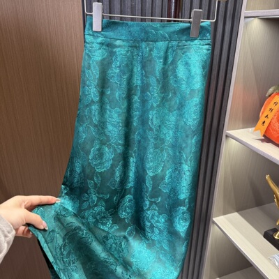 【香云纱.半裙】复古高腰A字显瘦长裙女气质通勤半身裙