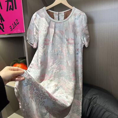 亭台楼阁秋季新款高定时尚百搭新中式国风女款连衣裙