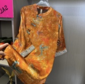 凤凰新中式 立领盘扣连衣裙女 新款 国风时尚 百搭夏季