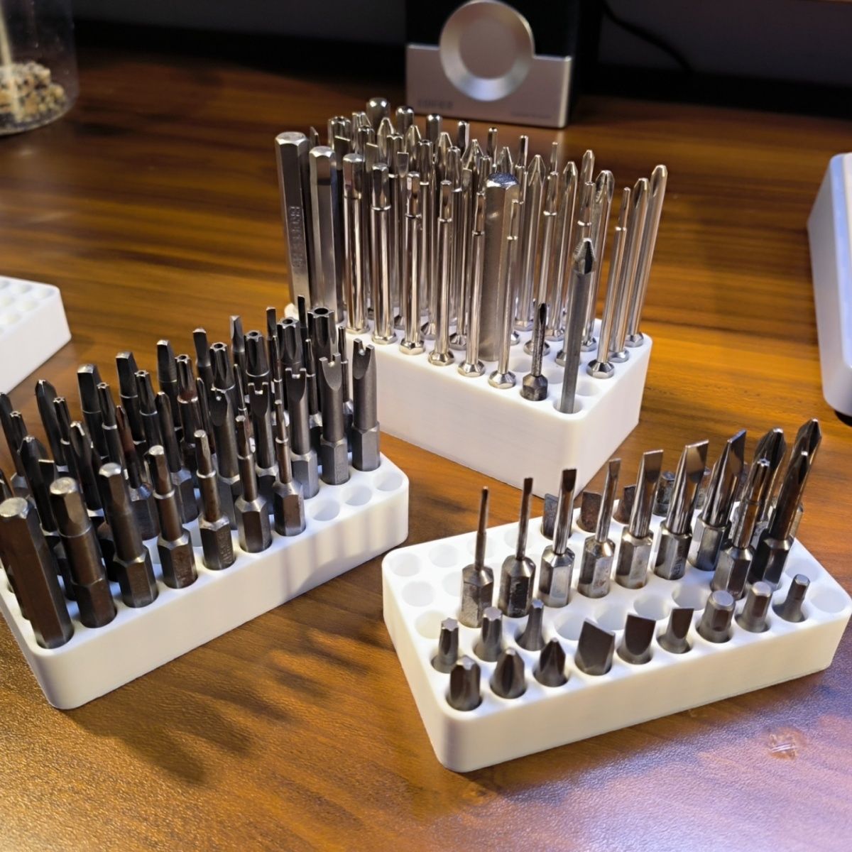 电动螺丝刀批头收纳底座，50个大容量收纳