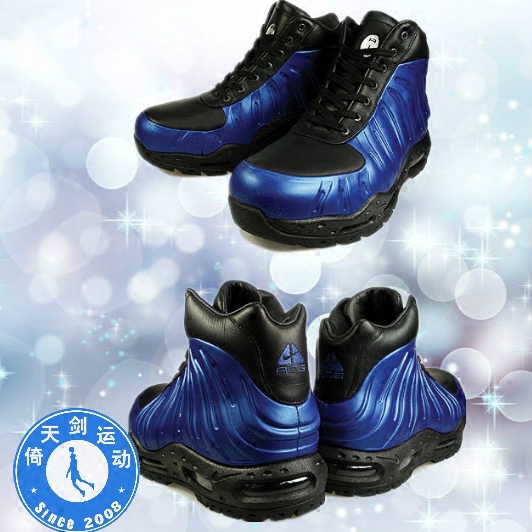 美國公司貨Nike FOAMPOSITE BOOT實戰潮流黑藍噴靴333791-502