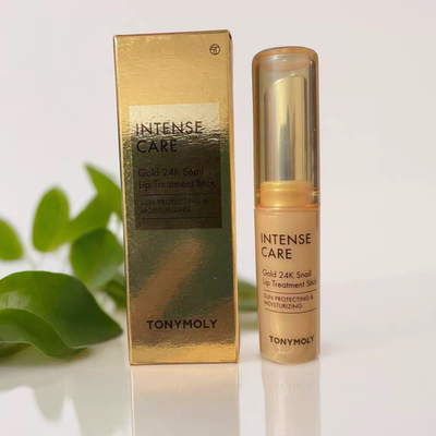 韩国TONYMOLY托尼魅力timeless永恒黄金蜗牛润唇膏 保湿无色 3.5g