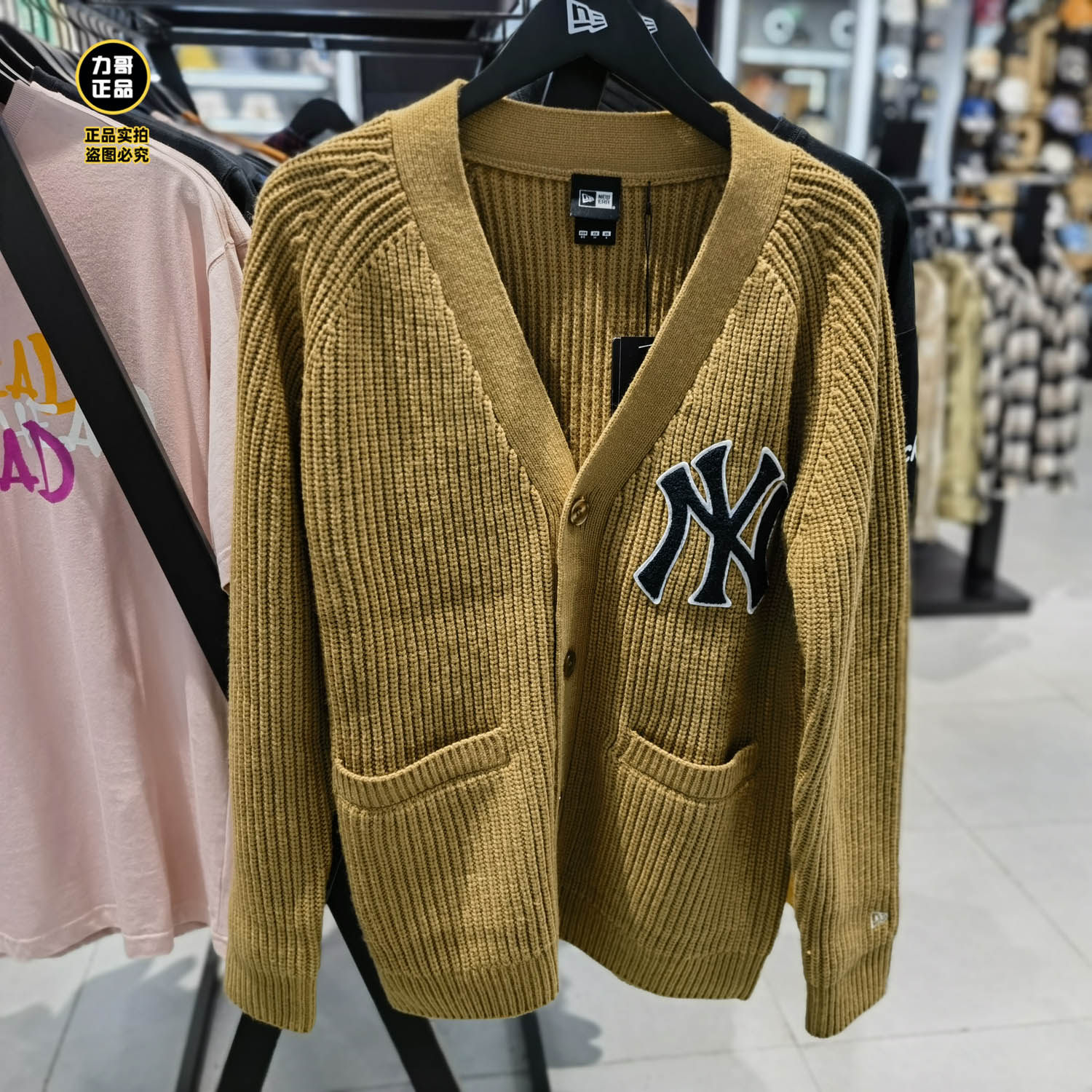 뉴에라|뉴에라 MLB 시리즈 라지라벨 니트가디건 국내 구매대행 13338686 13341524
