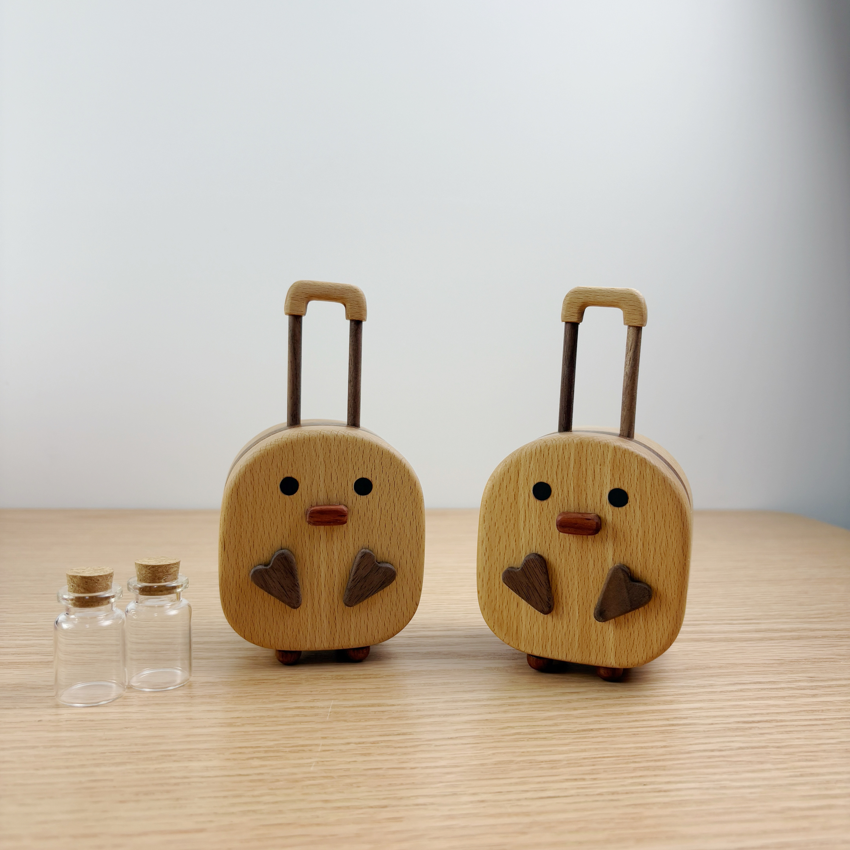 拉杆箱礼物新生儿脐带收藏盒胎毛纪念满月纪念品制作肚脐收纳瓶