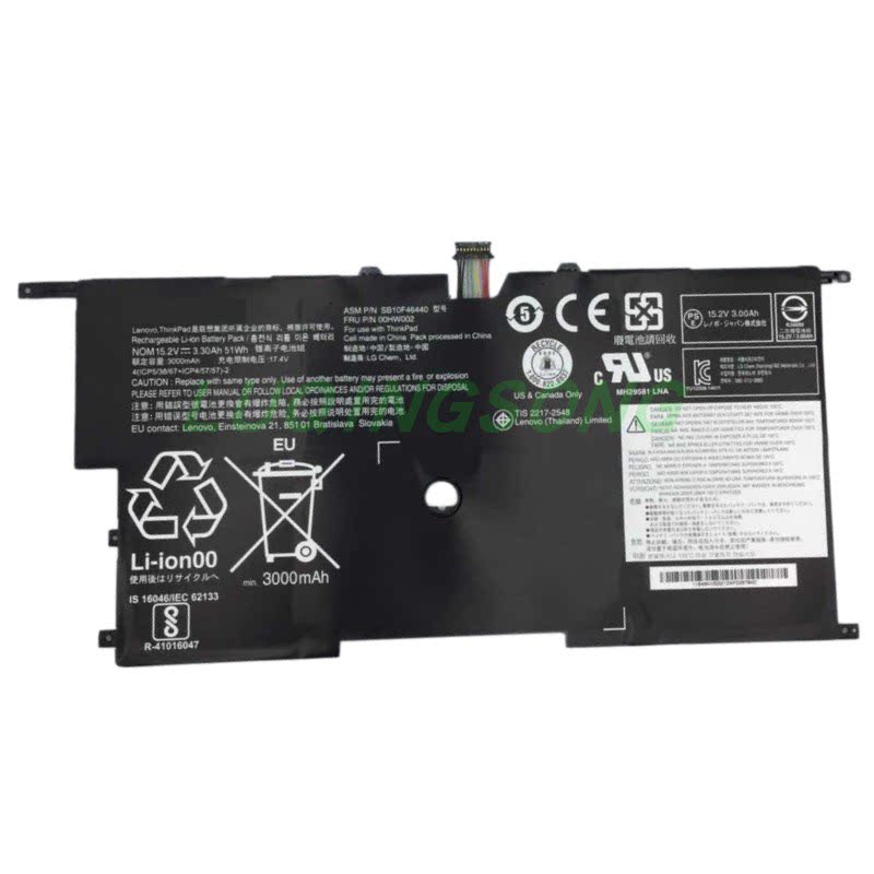 SB10F46440适用Thinkpad X1Carbon X1C TP00061B SB10F46441电池