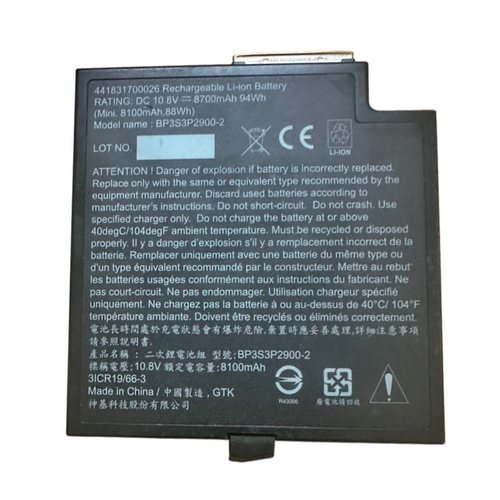 BP3S3P2600适用Getac神基B300 B300X三防笔记本BP3S3P2900-2电池