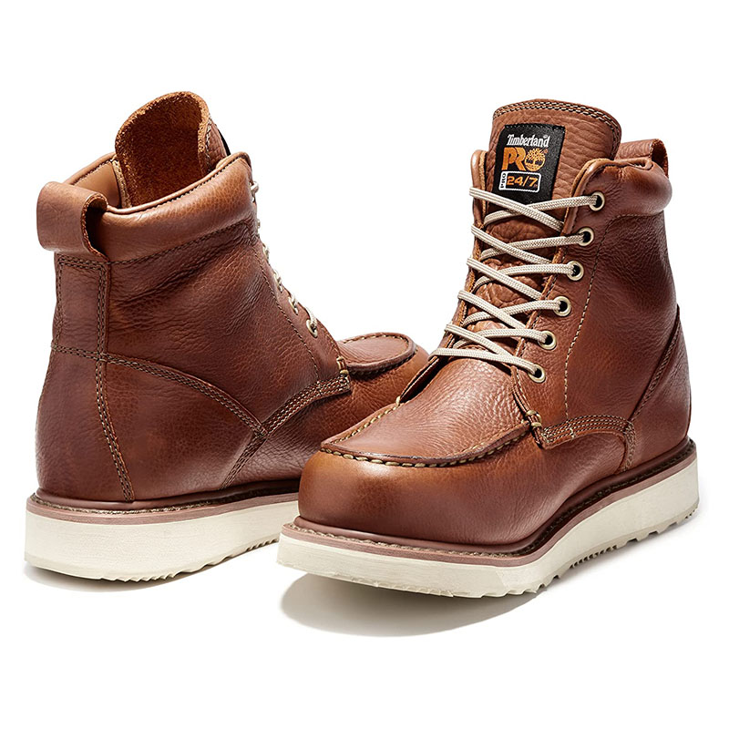 正品代购Timberland PRO添柏岚男鞋6寸系带高帮厚底短筒工装靴子