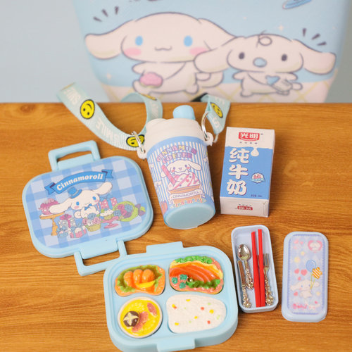 仿真迷你模型午餐盒便当水壶