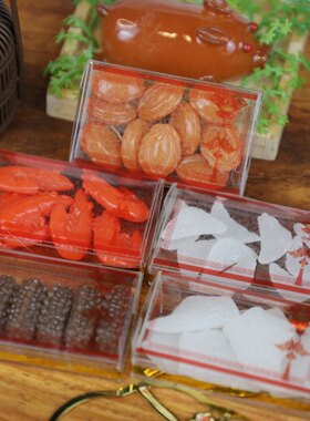 仿真食玩迷你小玩具模型鲍参翅肚