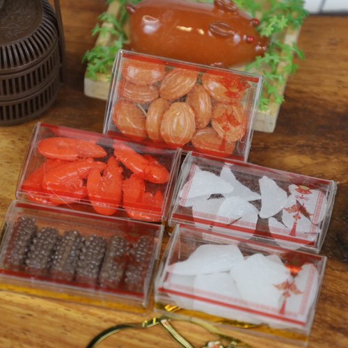 仿真食玩迷你小玩具模型鲍参翅肚