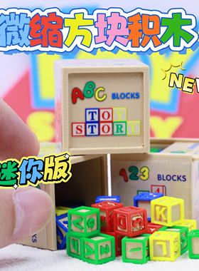 迷你微缩仿真模型方块积木拼装玩具bjd小布ob场景摆件娃屋R5
