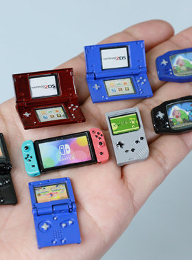 微缩食玩迷你玩具娃屋仿真游戏机switchgameboy模型场景拍摄道具