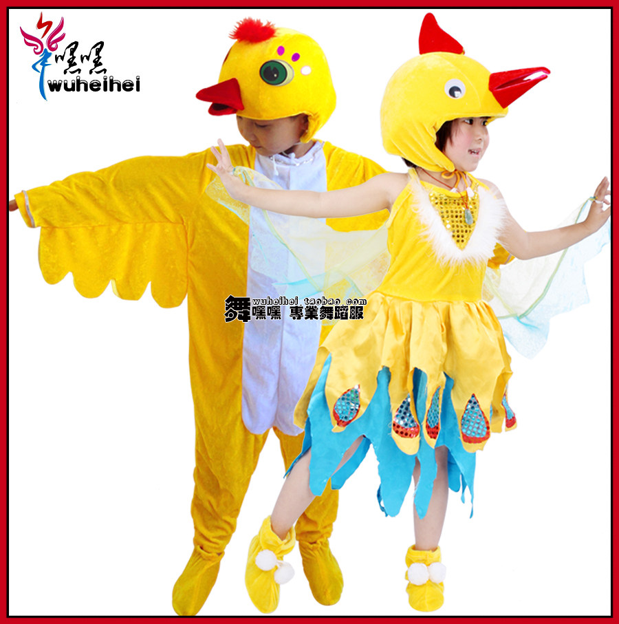 圣诞节儿童舞台演出服装成人喜鹊造型新款小鸟表演衣服卡通舞蹈