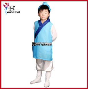儿童演出舞蹈服 古代书生服 书童服装 神笔马良三字经表演服装