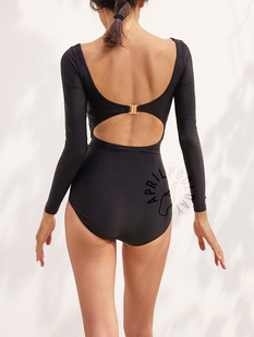 Offand买手店APRILPOOLDA EXCLUSIVE显瘦露背防晒连体长袖泳衣