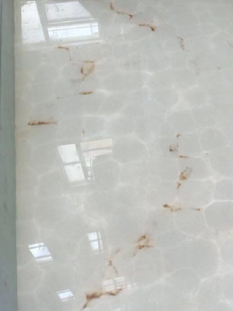 真情回馈厂家直销促销 吉祥家美透光石 纯白色雪花石咖啡纹