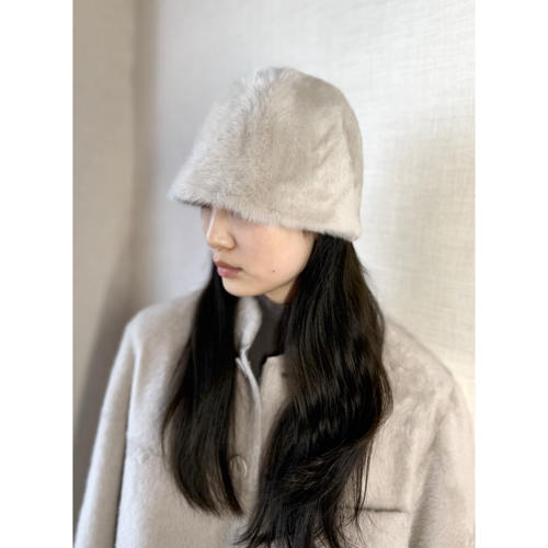 Lacon小拉贡羊绒帽皮草女