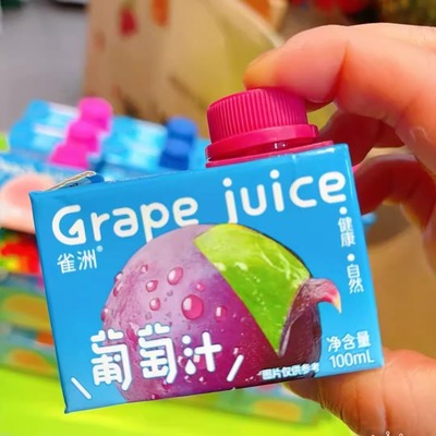 雀洲小果汁葡萄蓝莓水蜜桃草莓汁
