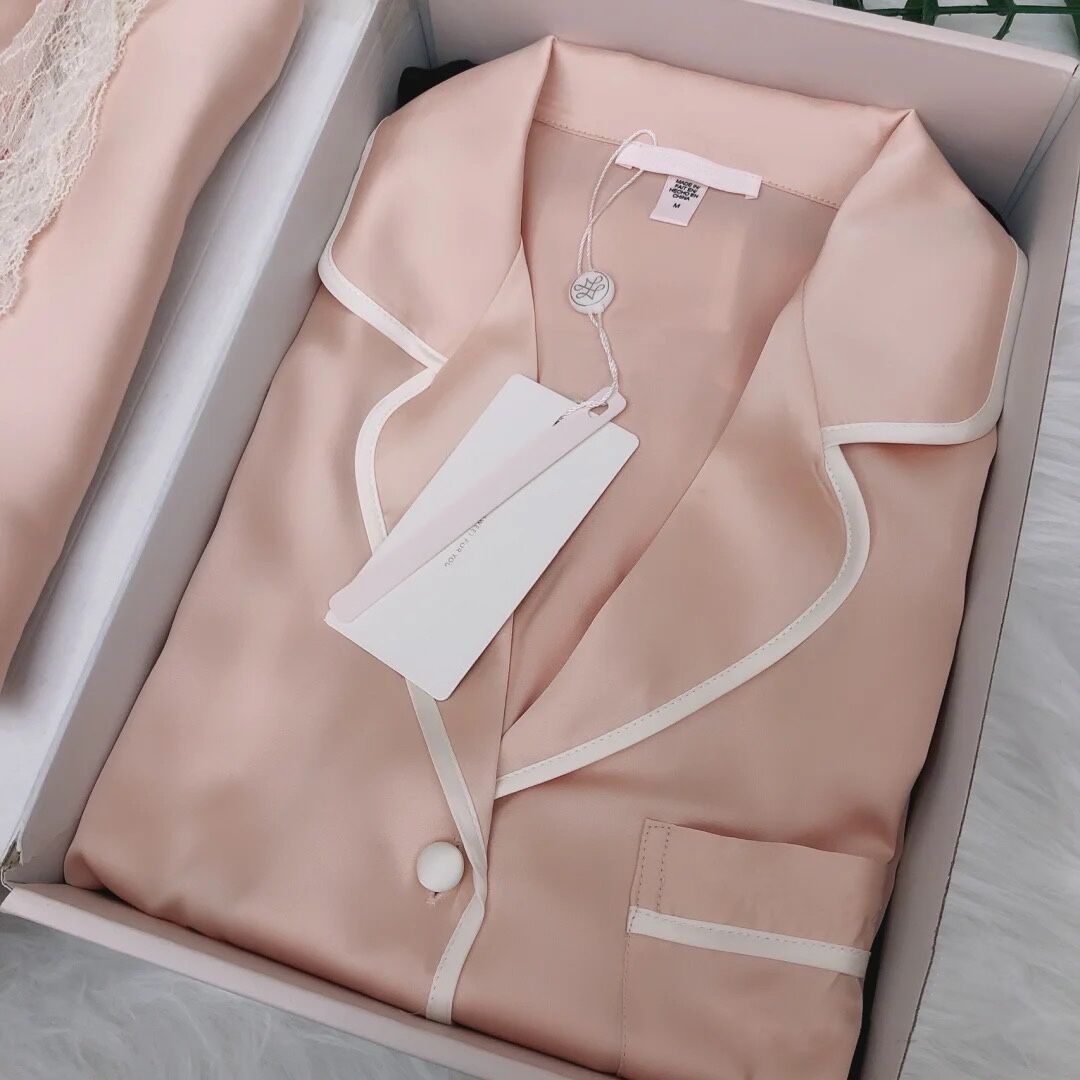 女绸缎真丝睡衣家居服