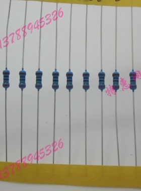 直插金属膜电阻1/4W100R 0.25W100欧姆 精度1% 铜脚【100只=3元】