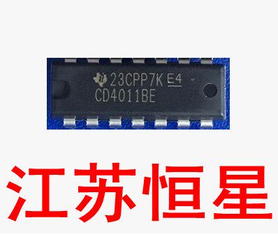 全新 直插14脚 CD4011  CD4011BE CMOS 四路2输入与非门 逻辑芯片