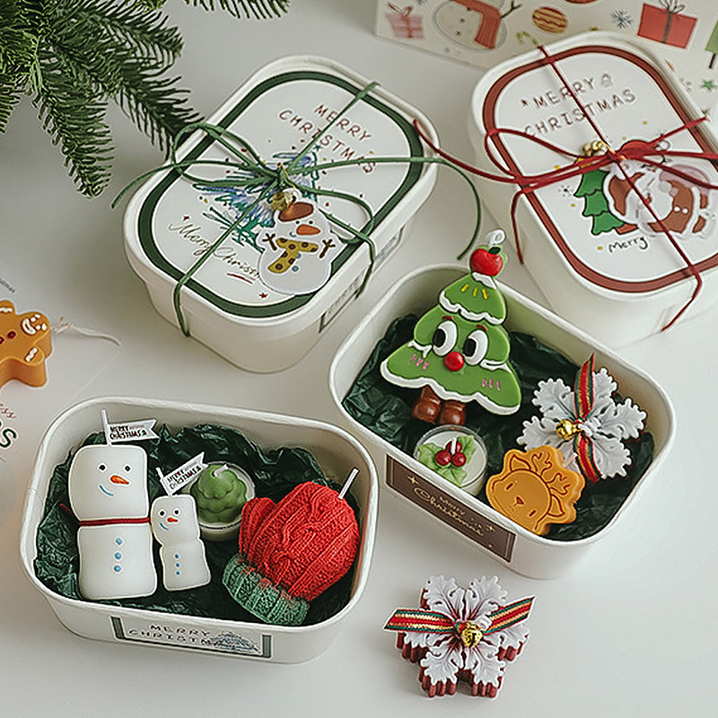 圣诞节礼物创意实用圣诞香薰蜡烛礼盒套装平安夜手工氛围感伴手礼