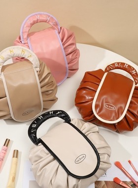 新款懒人化妆包大容量便携收纳包旅行收纳袋抽绳束口袋防 水洗漱