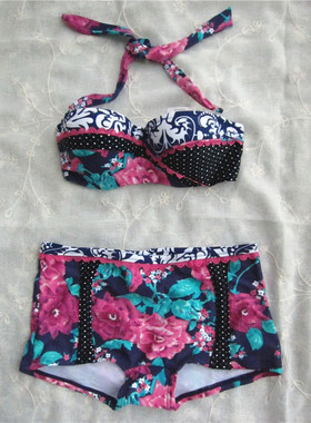 7418澳洲sunseeker高端女泳衣85B比基尼平角裤分体泳装二件套175