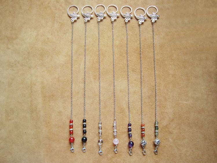 《BYTIME》 天然水晶古银色凤凰灵摆链 7款