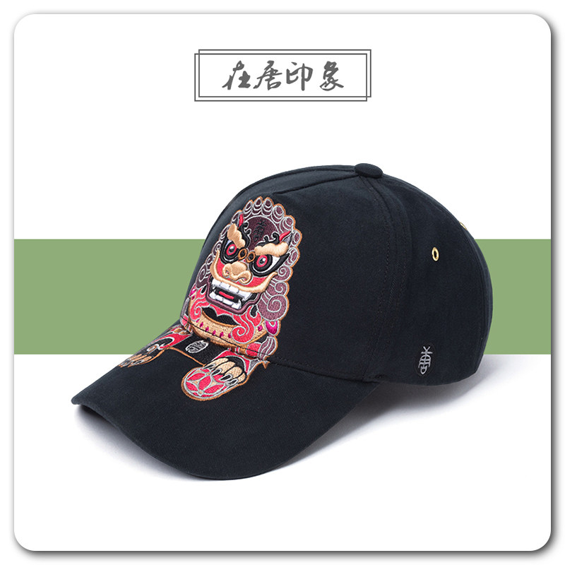 在唐斯沃福帝王狮棒球帽高顶醒狮刺绣男女圆脸显瘦大头围防晒帽子