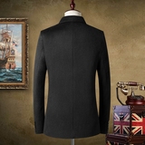 2021男士商务休闲纯羊毛西服羽绒内胆毛呢大衣CC328-P350，男装毛呢大衣，星座1409-3