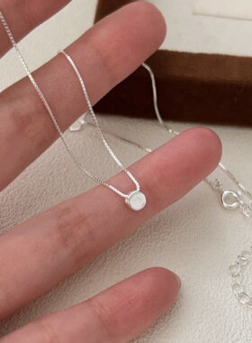 韩国韩版持恒s925纯银小银豆项链女精致小清新简约百搭闺蜜锁骨链