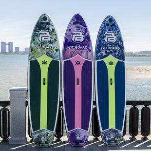 充气划水板双层水上滑板竞速海上冲浪板成人 桨板sup浆板船站立式