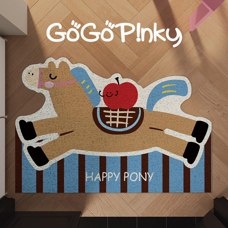 马年卡通可爱韩系入户大门口蹭脚除尘地垫门垫耐脏耐磨玄关脚垫子,居家布艺,入户地垫,淘宝优惠券,粉丝福利购,淘宝优惠卷